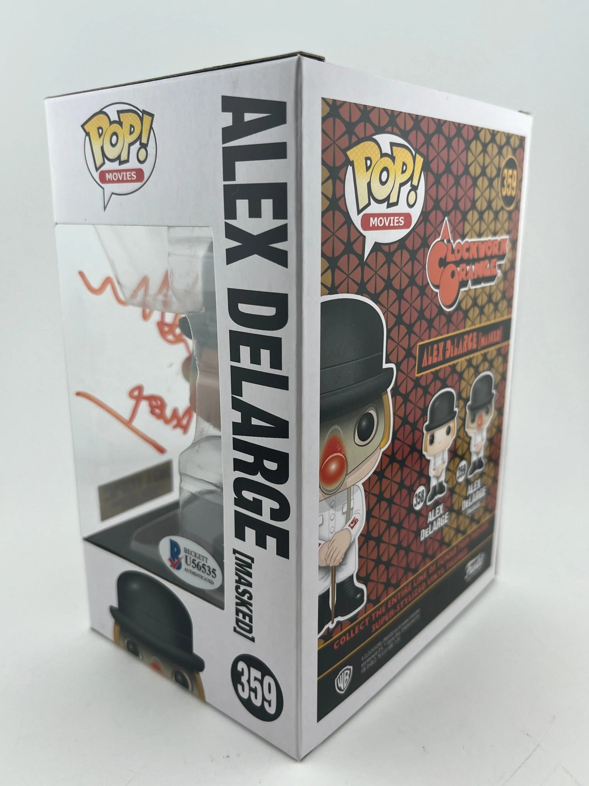 Funko POP Movie A Clockwork Orange Alex DeLarge #359 Autographed Malcom McDowell FRENLY BRICKS - Open 7 Days