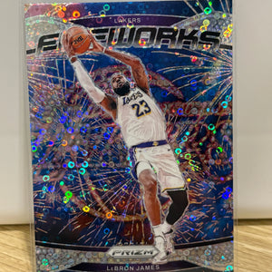 2024-25 Panini Prizm Fireworks Prizms Fast Break #19 LeBron James FRENLY BRICKS - Open 7 Days