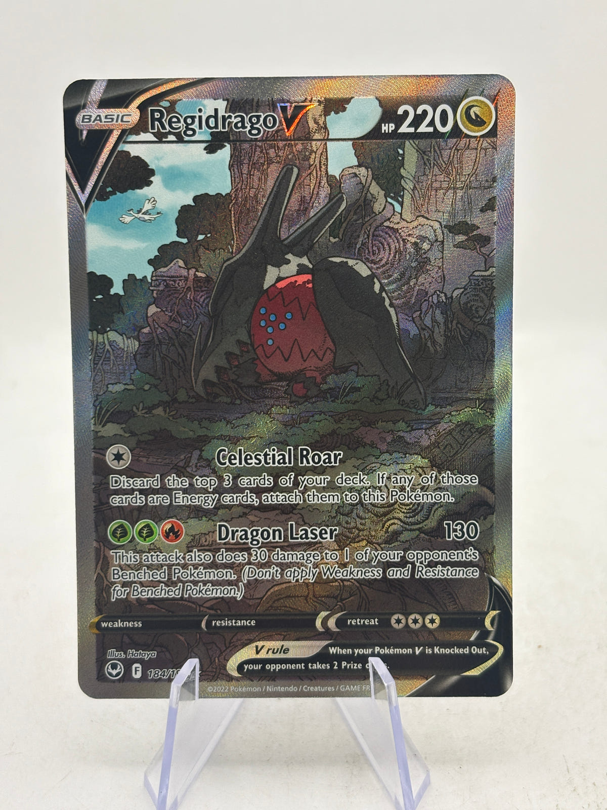 Pokemon TCG SWSH - Regidrago 184/195 Full Art Alt Art NM image 1