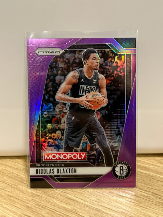 2024-25 Panini Prizm Monopoly Nicolas Claxton Pink /91 FRENLY BRICKS - Open 7 Days