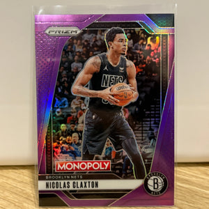 2024-25 Panini Prizm Monopoly Nicolas Claxton Pink /91 FRENLY BRICKS - Open 7 Days