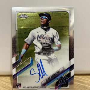 Jesus Sanchez 2021 Topps Chrome RC AUTO Rookie Marlins T5 FRENLY BRICKS - Open 7 Days