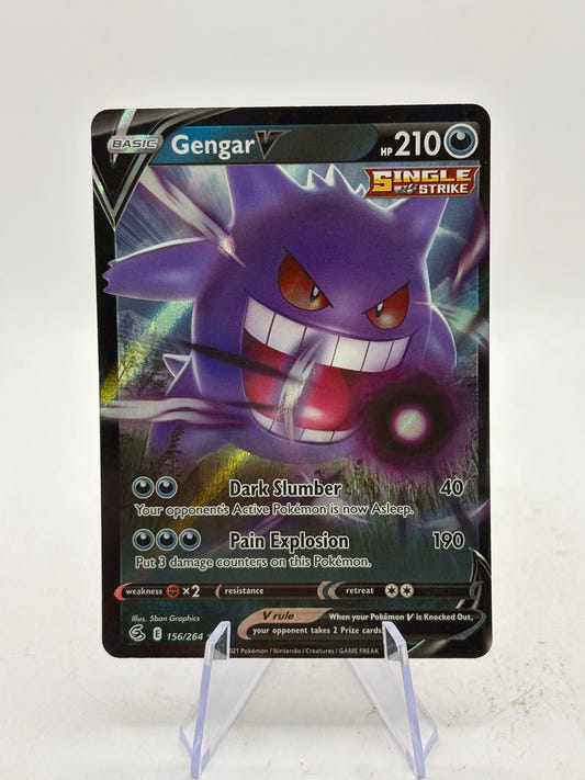 Pokemon TCG Fusion Strike - Gengar V 156/264 Full Art MP