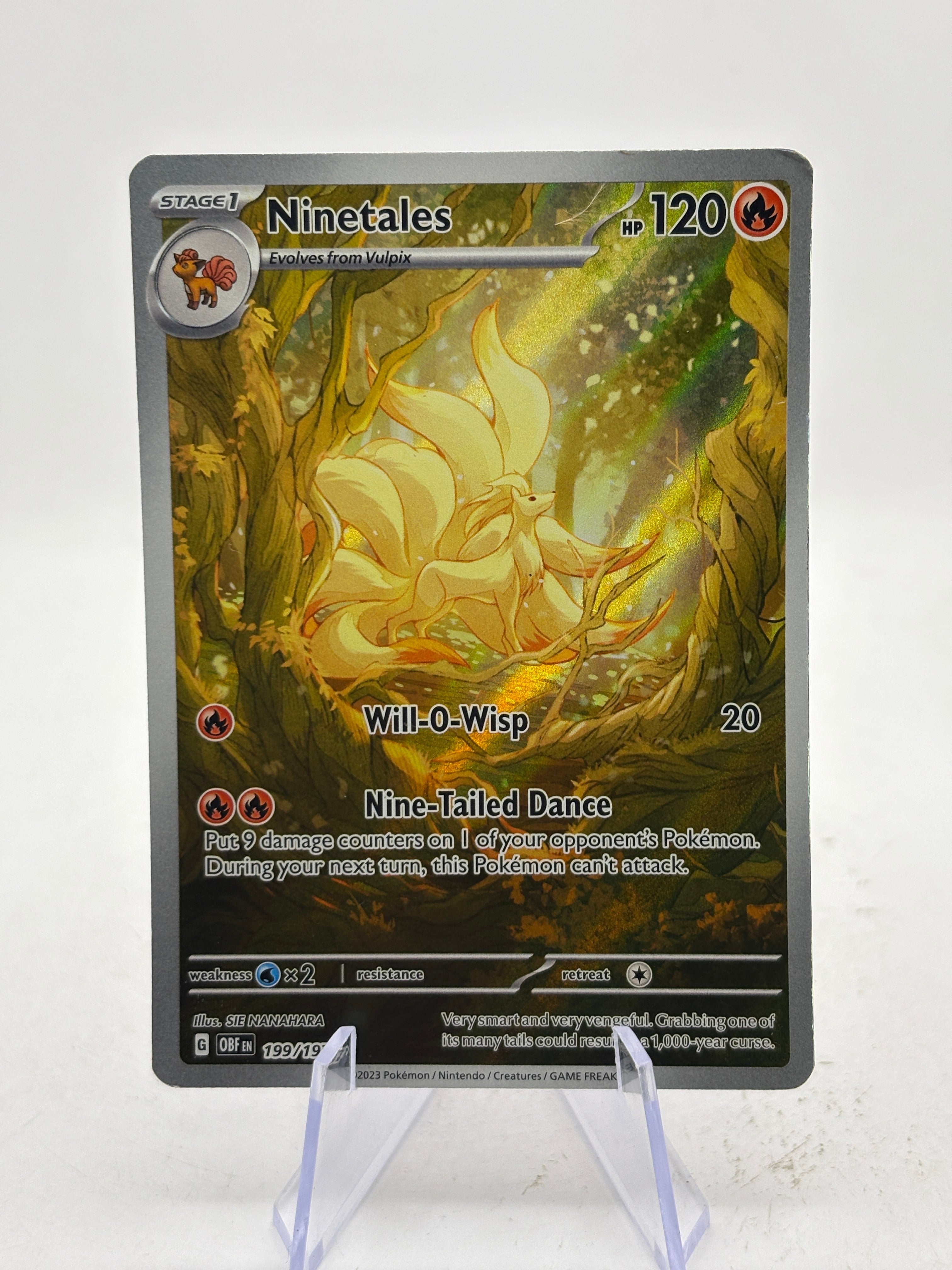 Pokemon TCG Obsidian Flames - Ninetales 199/197 Illustration HP
