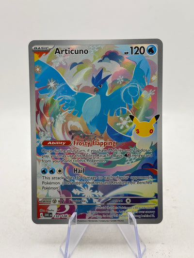 Pokemon TCG 30th Anniversary- Articuno 132/128 Illustration Rare NM