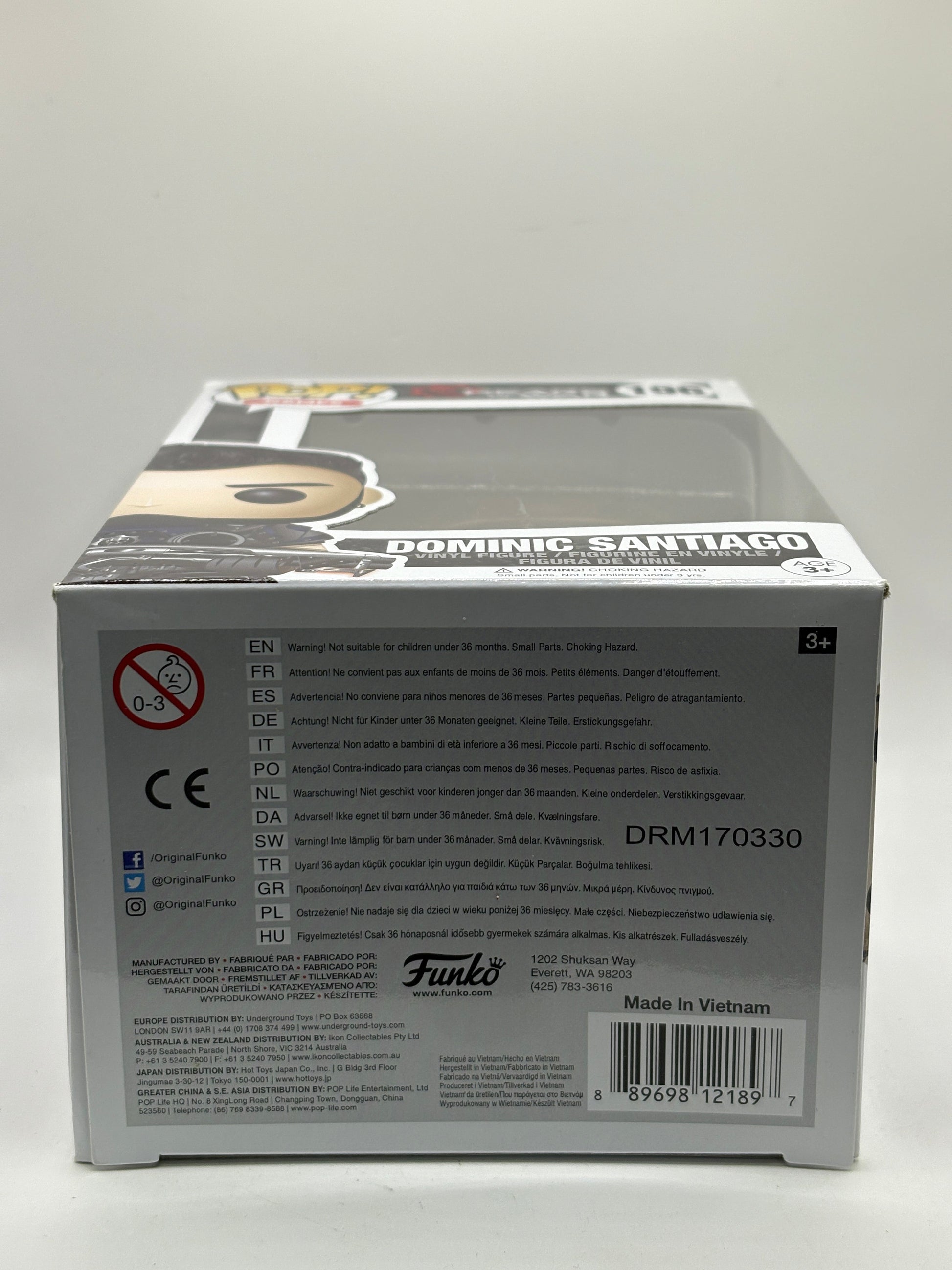 Funko POP! Games Gears of War #196 Dominic Santiago Vinyl Figure FRENLY BRICKS - Open 7 Days