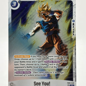 Dragon Ball Super Fusion World - See You! FB05-048 Rare Alt Art FRENLY BRICKS - Open 7 Days