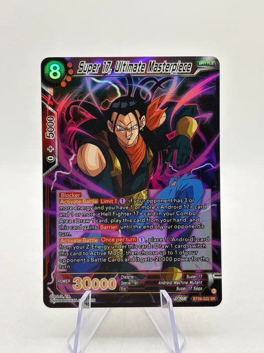 Dragon Ball Super Masters - Super 17, Ultimate Masterpiece BT26-022 SR Gold FRENLY BRICKS - Open 7 Days