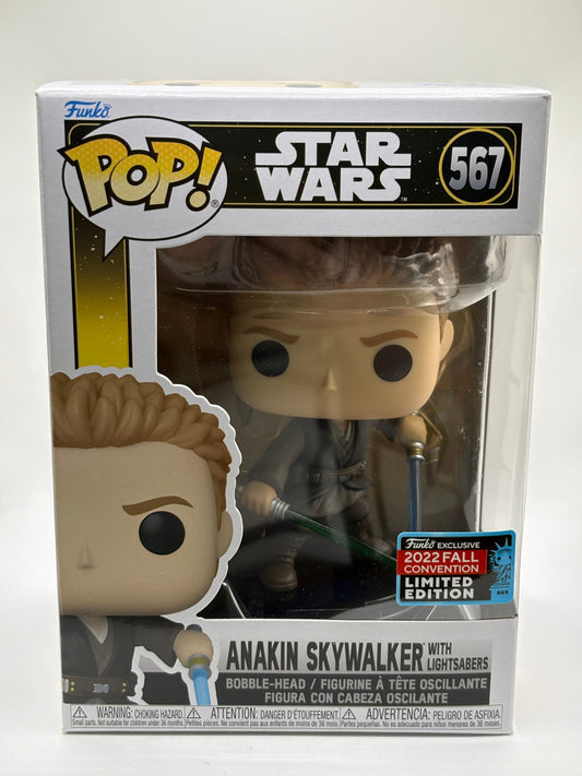 Funko POP! Star Wars #567 Anakin Skywalker with Lightsabers 2022 Fall FRENLY BRICKS - Open 7 Days