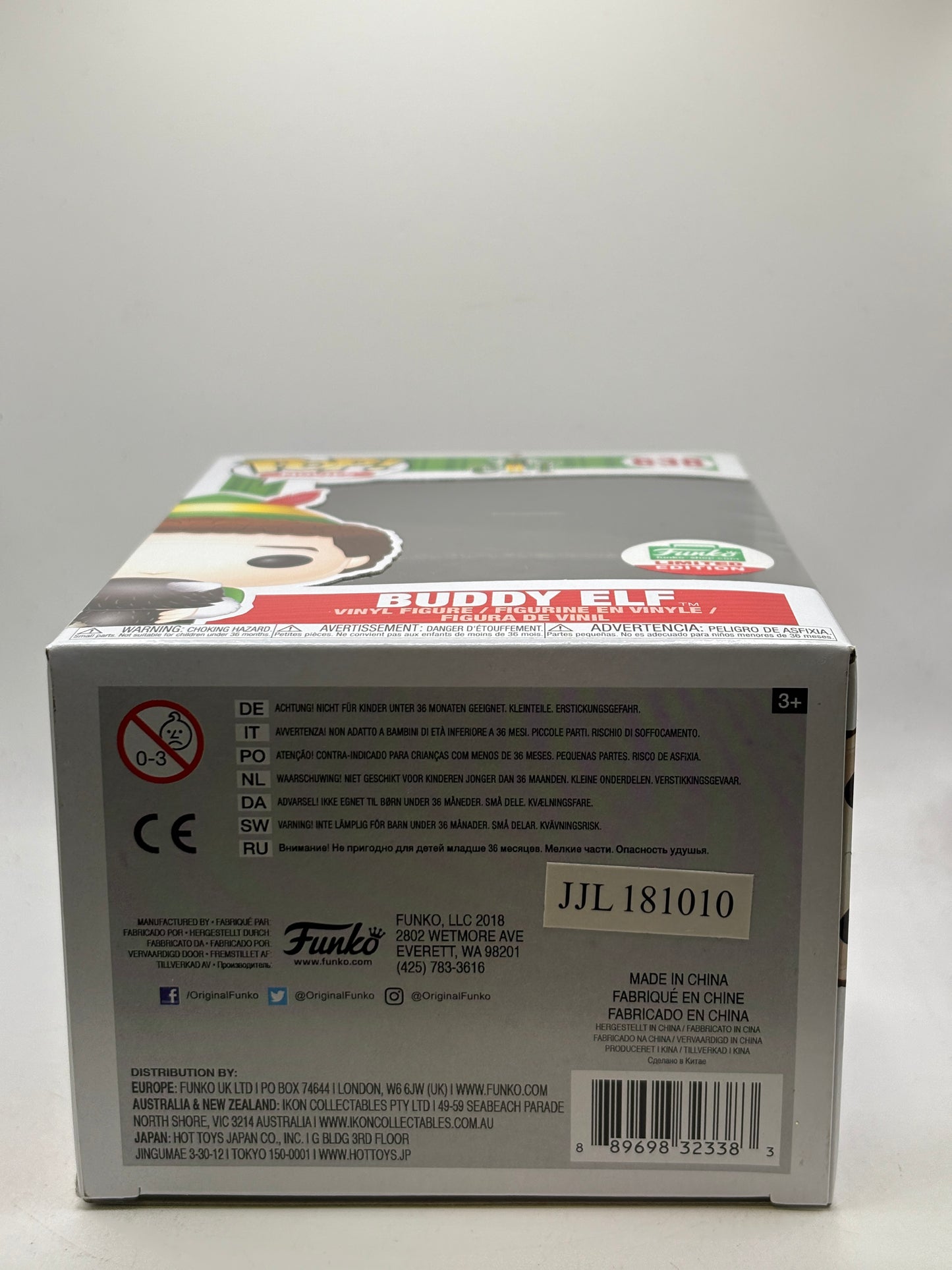 Funko POP! Movies Elf #638 Buddy Elf Limited Edition Vinyl Figure