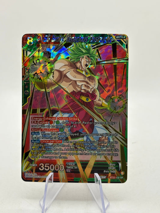Dragon Ball Super Masters - SS Broly, Tenacious Onslaught BT22-132 SR FRENLY BRICKS - Open 7 Days