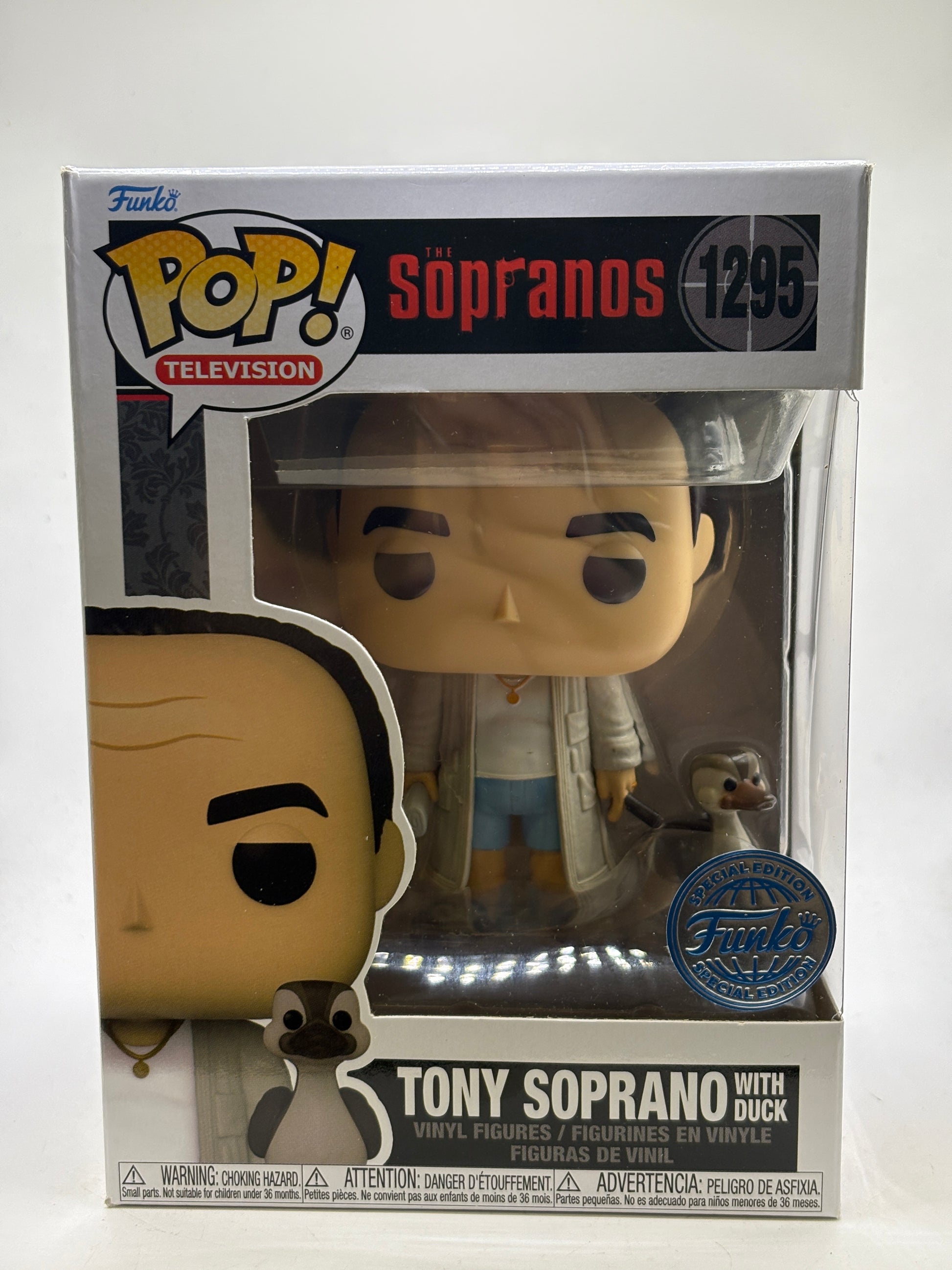 Funko POP! Television The Sopranos #1295 Tony Soprano with Duck Special Edition image 1