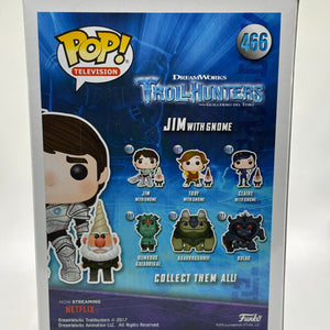 Funko POP! Television Troll Hunters #466 Jim with Gnome Limited Chase FRENLY BRICKS - Open 7 Days