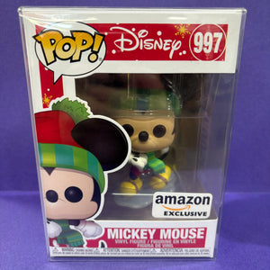 Funko Pop Mickey Mouse 997 Disney Holiday Christmas Amazon Exclusive NEW FRENLY BRICKS - Open 7 Days