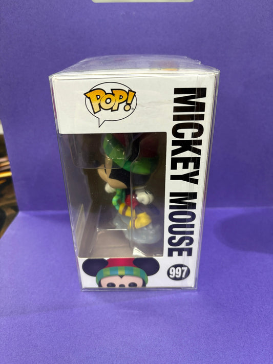 Funko Pop Mickey Mouse 997 Disney Holiday Christmas Amazon Exclusive NEW FRENLY BRICKS - Open 7 Days