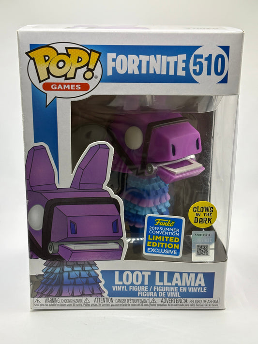 Funko POP! Games Fortnite #510 Loot Llama 2019 Summer Convention Glow FRENLY BRICKS - Open 7 Days