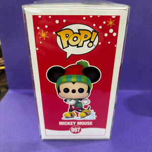 Funko Pop Mickey Mouse 997 Disney Holiday Christmas Amazon Exclusive NEW FRENLY BRICKS - Open 7 Days