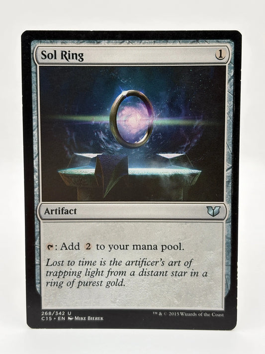 Magic The Gathering - Sol Ring 268/342 Uncommon C15 LP (1) FRENLY BRICKS - Open 7 Days