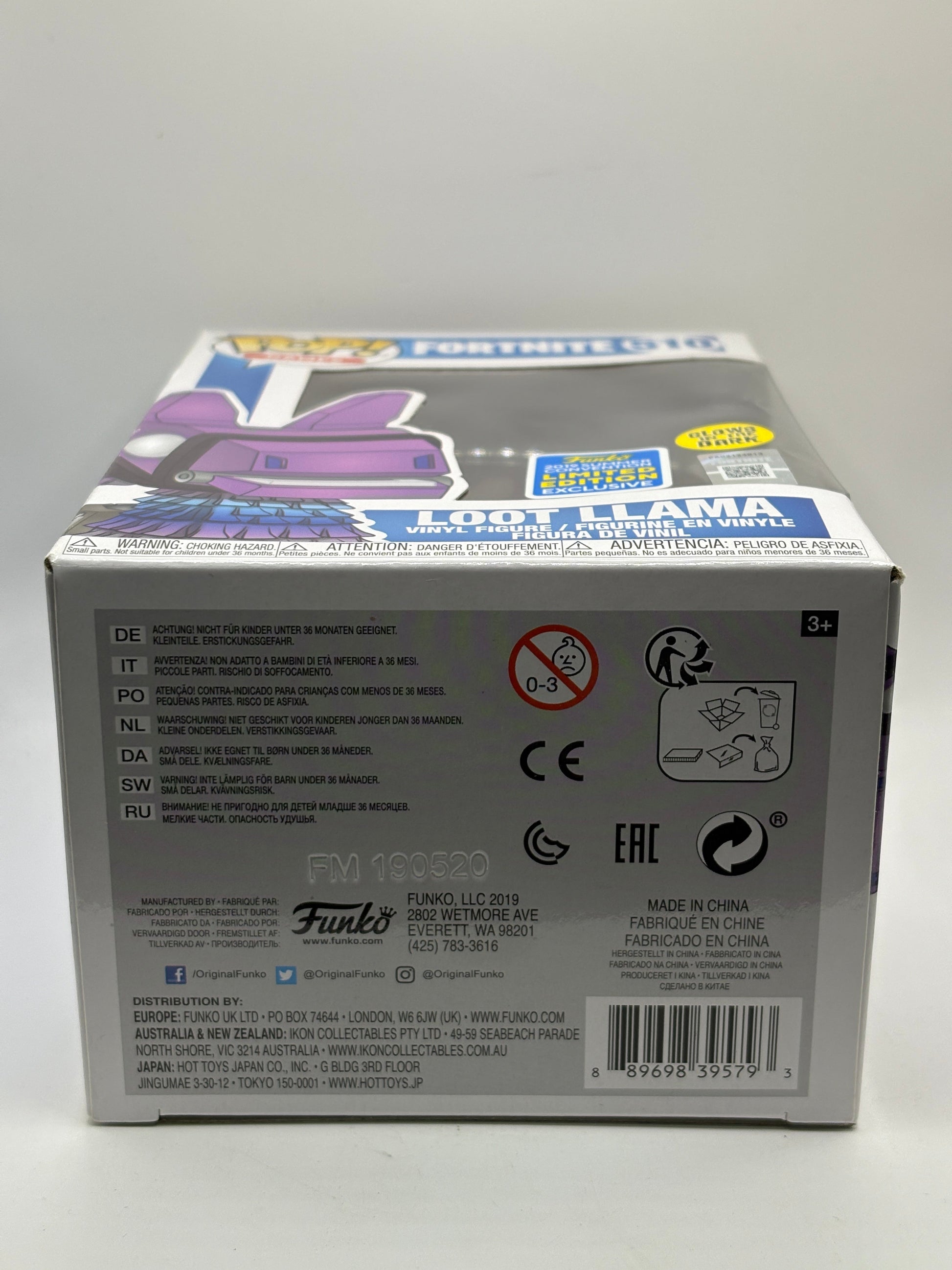 Funko POP! Games Fortnite #510 Loot Llama 2019 Summer Convention Glow FRENLY BRICKS - Open 7 Days