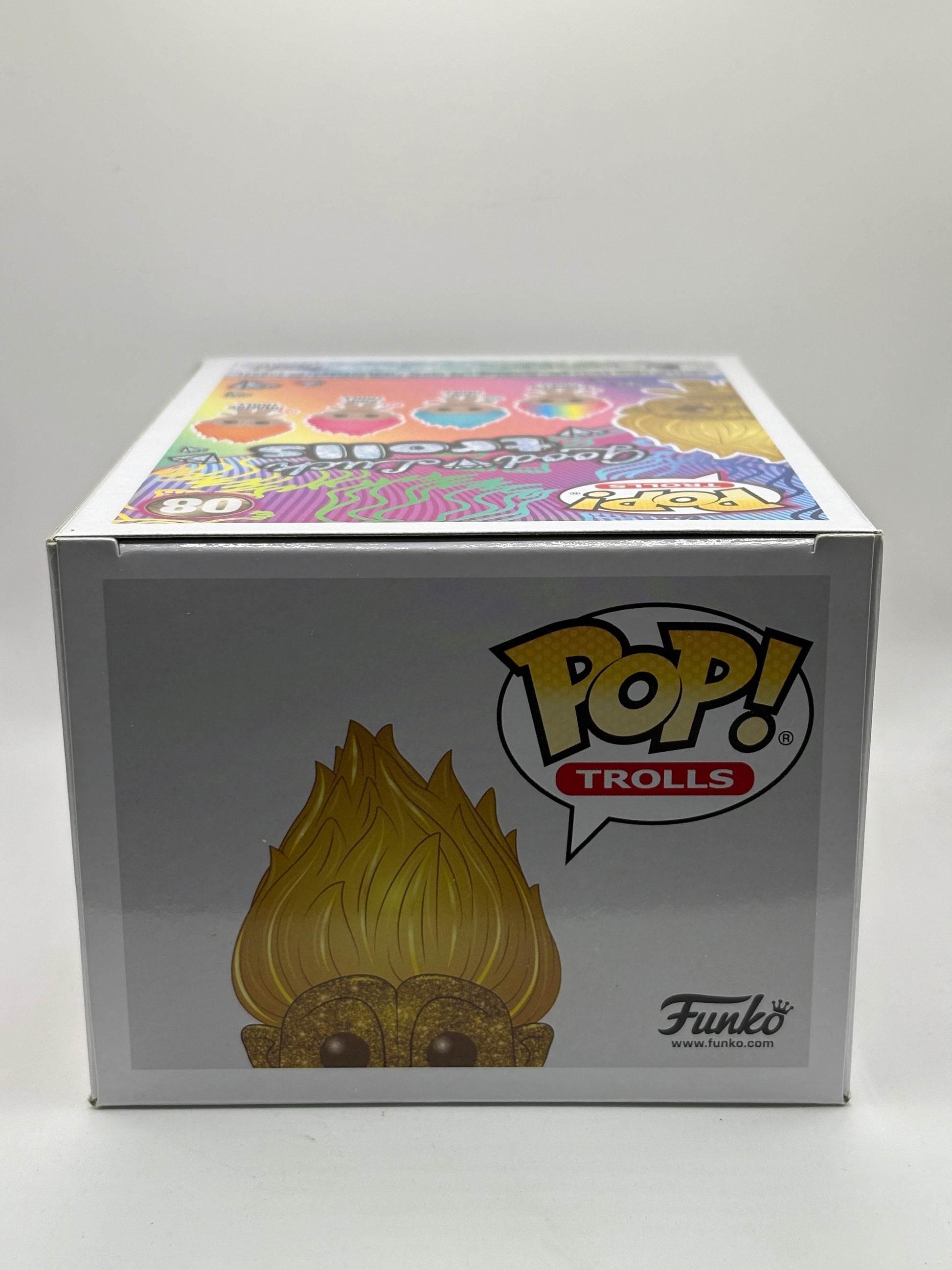 Funko POP! Trolls Good Luck Trolls #08 Gold Troll Diamond Collection FRENLY BRICKS - Open 7 Days