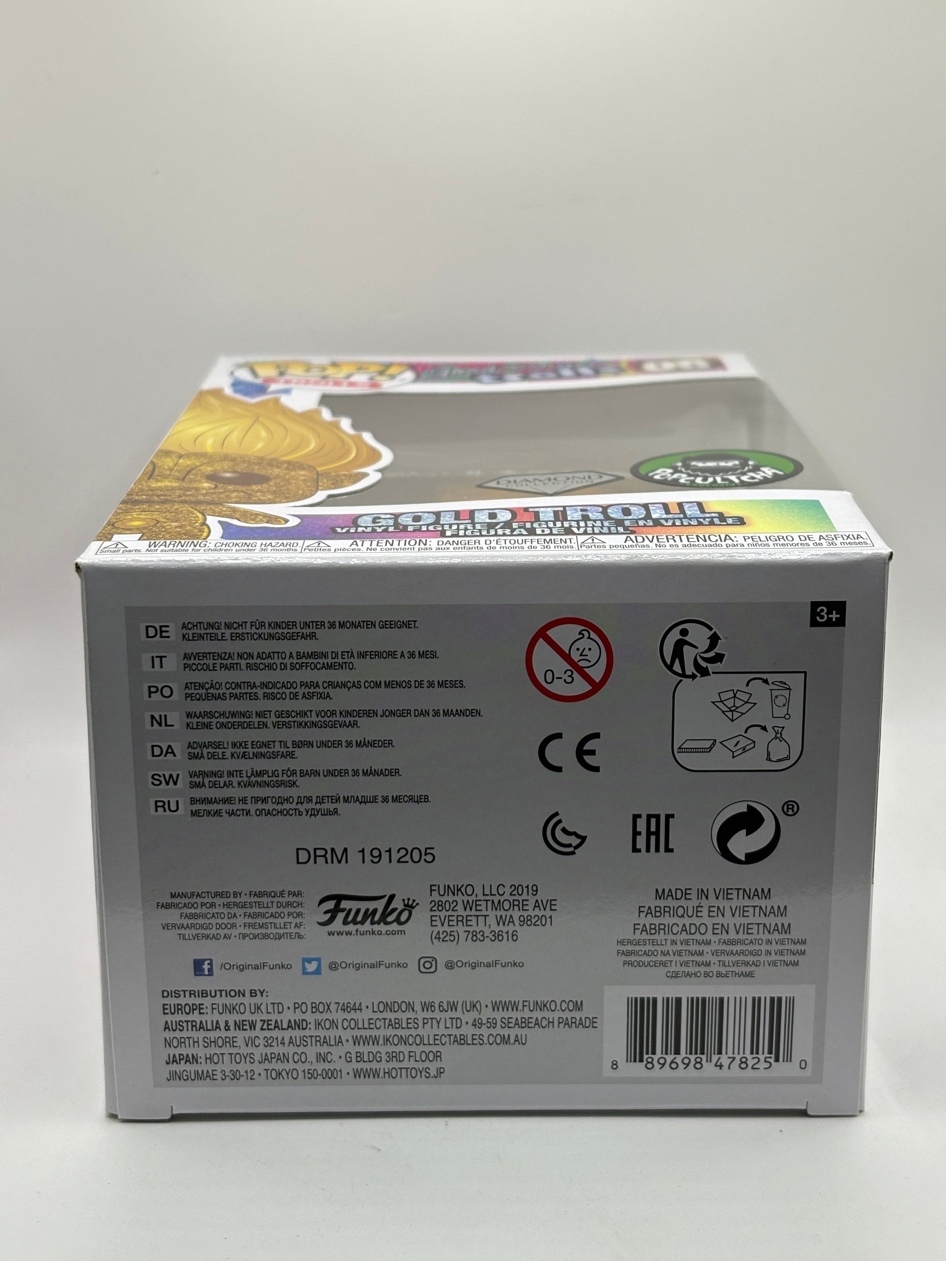 Funko POP! Trolls Good Luck Trolls #08 Gold Troll Diamond Collection FRENLY BRICKS - Open 7 Days