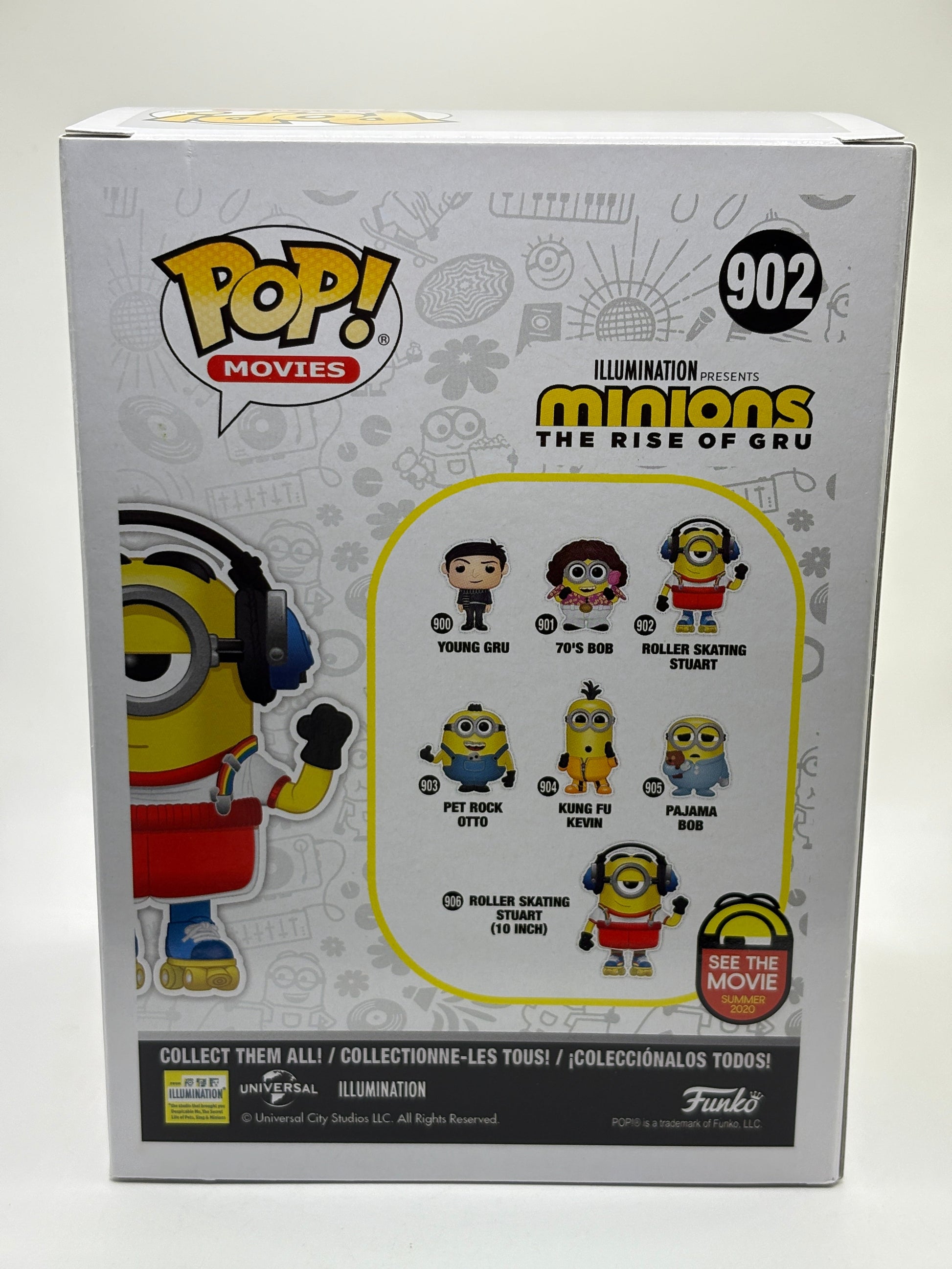 Funko POP! Movies The Rise of Gru #902 Roller Skating Stuart Box Lunch FRENLY BRICKS - Open 7 Days