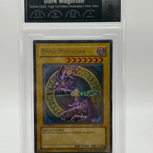 Yu-Gi-Oh! Dark Magician SDY-A006 Starter Deck 1st Edition PCG 8 NM FRENLY BRICKS - Open 7 Days