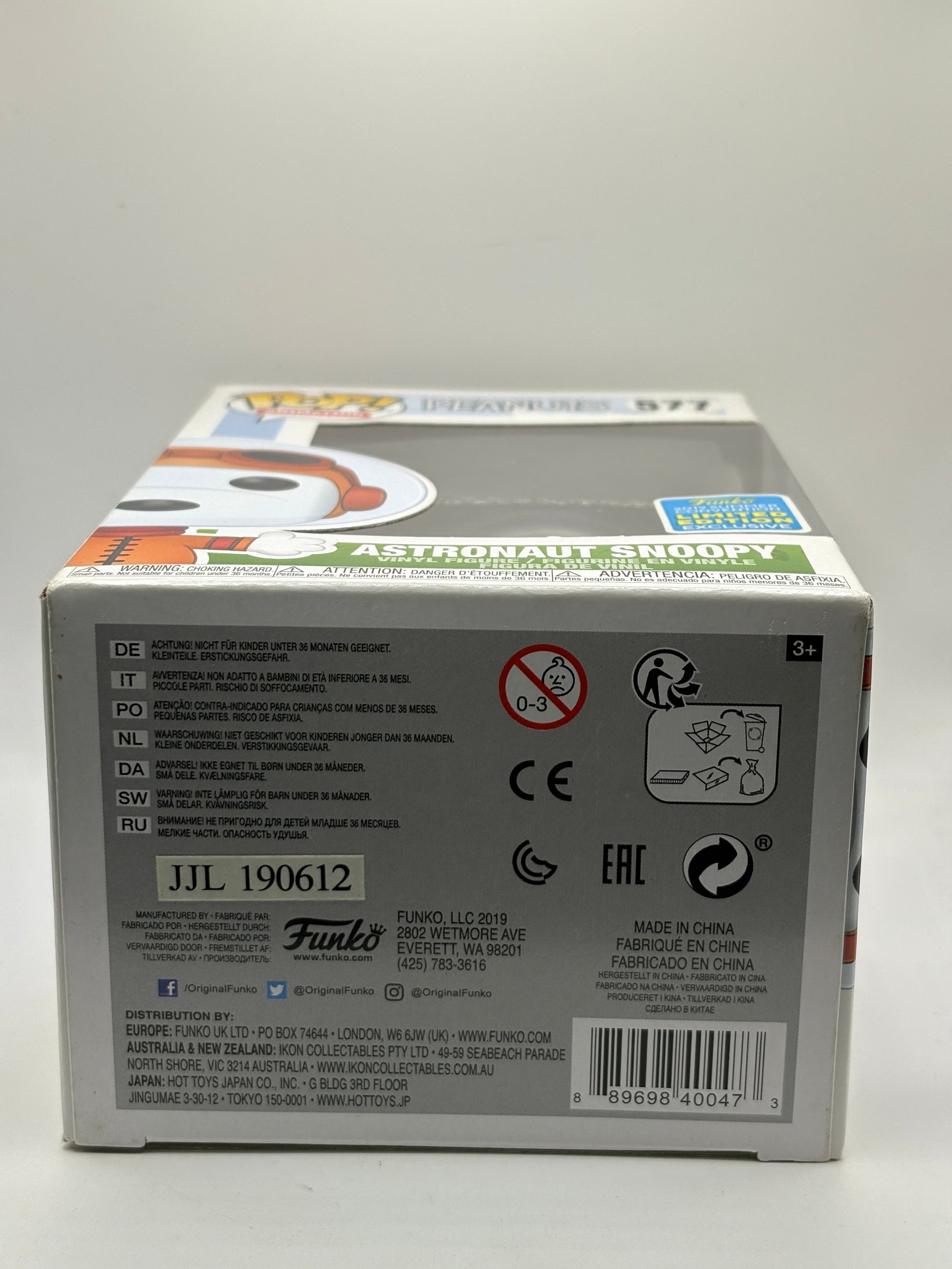 Funko POP! Animation Peanuts #577 Astronaut Snoopy 2019 Summer FRENLY BRICKS - Open 7 Days