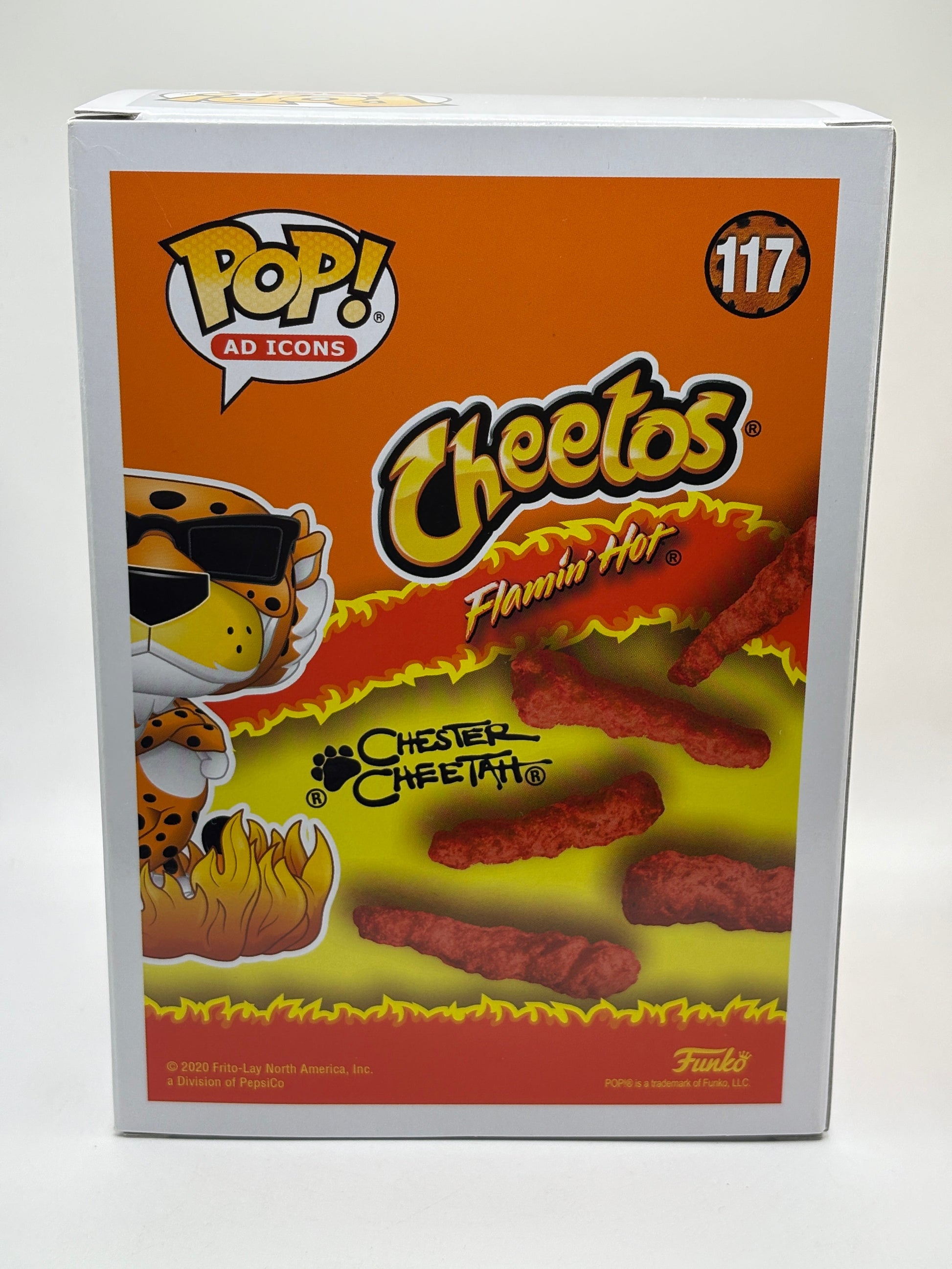 Funko POP! Ad Icons Cheetos Flamin Hot #117 Chester Cheetah Glow SE FRENLY BRICKS - Open 7 Days