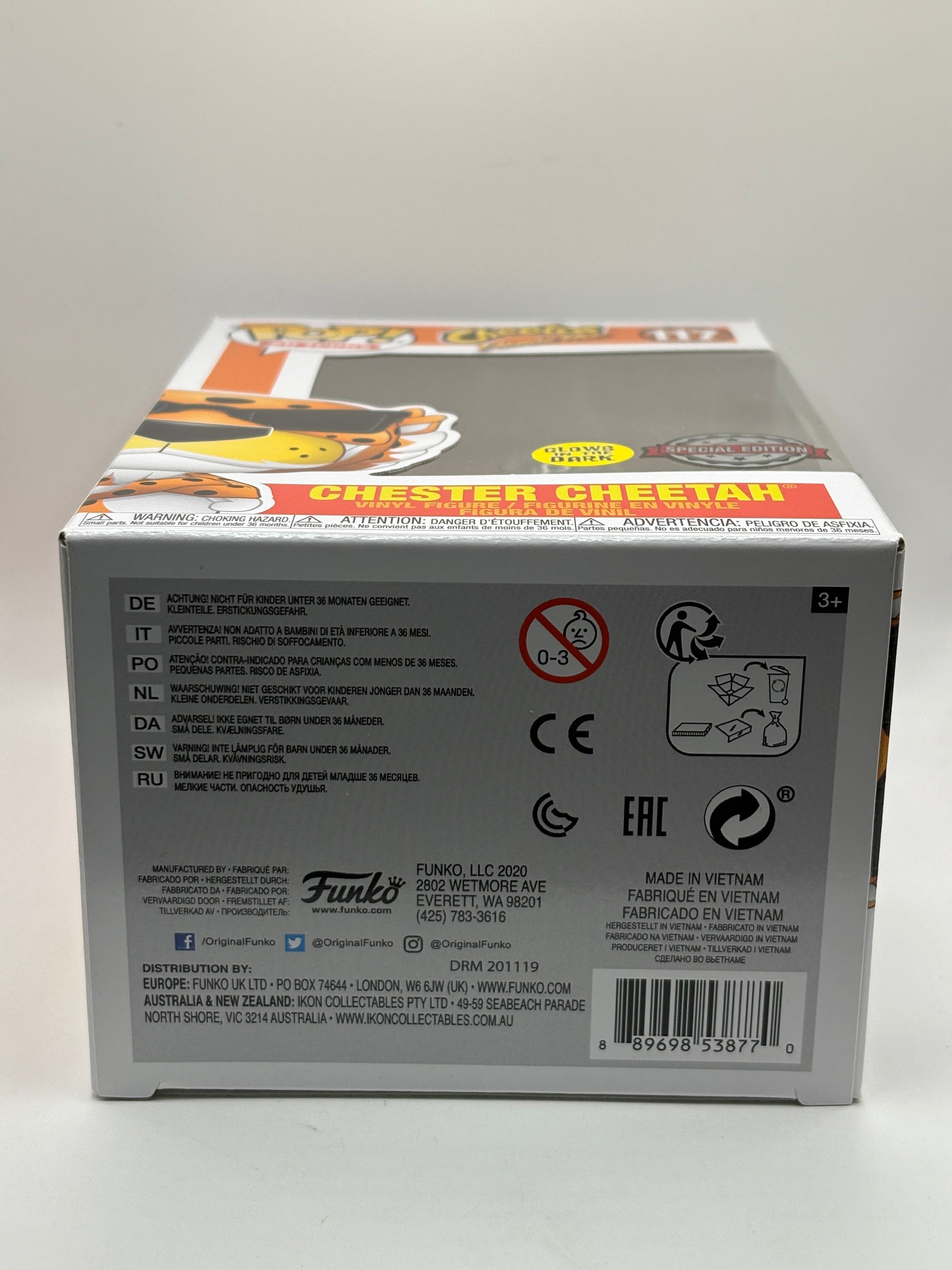 Funko POP! Ad Icons Cheetos Flamin Hot #117 Chester Cheetah Glow SE FRENLY BRICKS - Open 7 Days