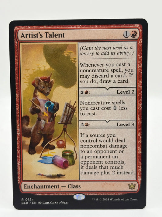 Magic The Gathering - Artist’s Talent Enchantment Class R #0124 BLB NM FRENLY BRICKS - Open 7 Days