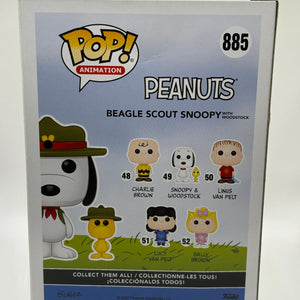 Funko POP! Animation Peanuts #885 Beagle Scout Snoopy funko limited Edition FRENLY BRICKS - Open 7 Days