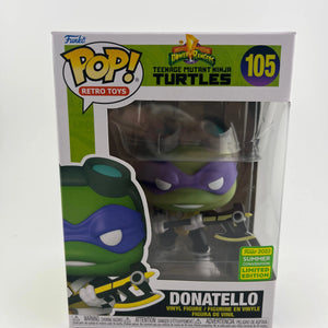 Funko Pop! MMPR x TMNT: Donatello as Black Power Ranger #105 - 2022 SDCC FRENLY BRICKS - Open 7 Days