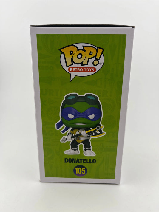 Funko Pop! MMPR x TMNT: Donatello as Black Power Ranger #105 - 2022 SDCC FRENLY BRICKS - Open 7 Days