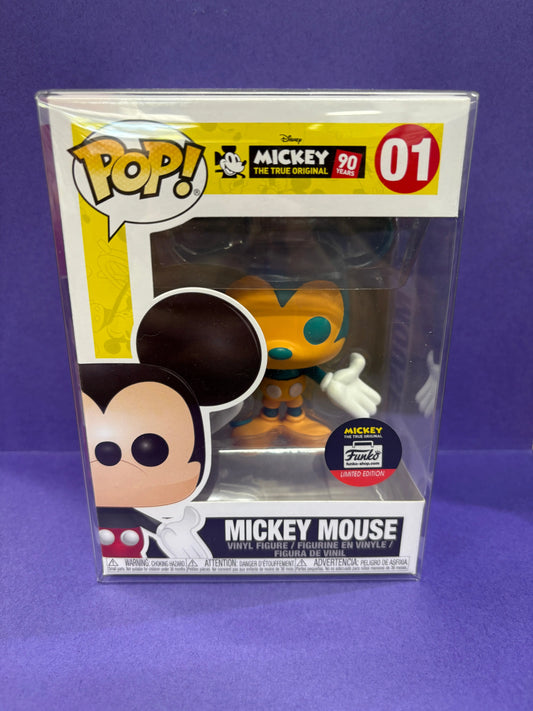 Limited Edition Funko Pop! Exclusive Disney #01 Mickey Mouse Orange and Teal FRENLY BRICKS - Open 7 Days