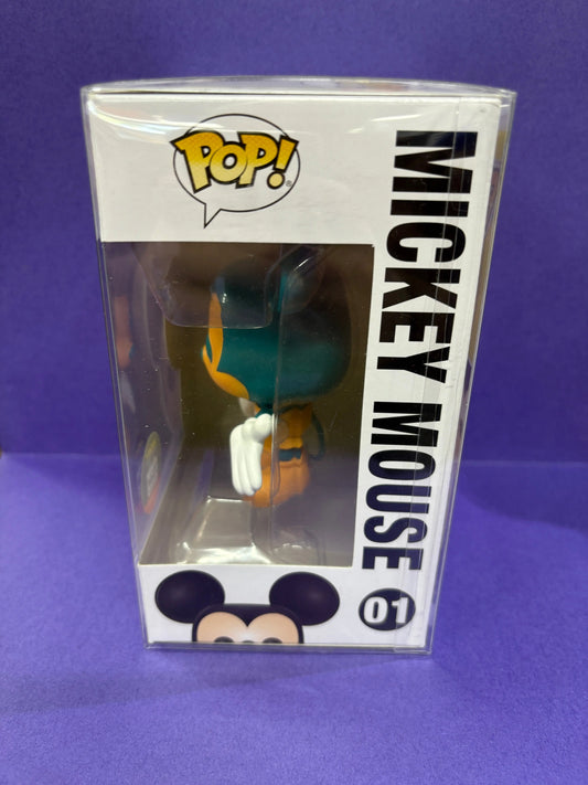 Limited Edition Funko Pop! Exclusive Disney #01 Mickey Mouse Orange and Teal FRENLY BRICKS - Open 7 Days