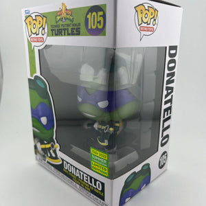 Funko Pop! MMPR x TMNT: Donatello as Black Power Ranger #105 - 2022 SDCC FRENLY BRICKS - Open 7 Days