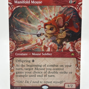 Magic The Gathering - Manifold Mouse Creature R #0318 BLB Showcase NM FRENLY BRICKS - Open 7 Days