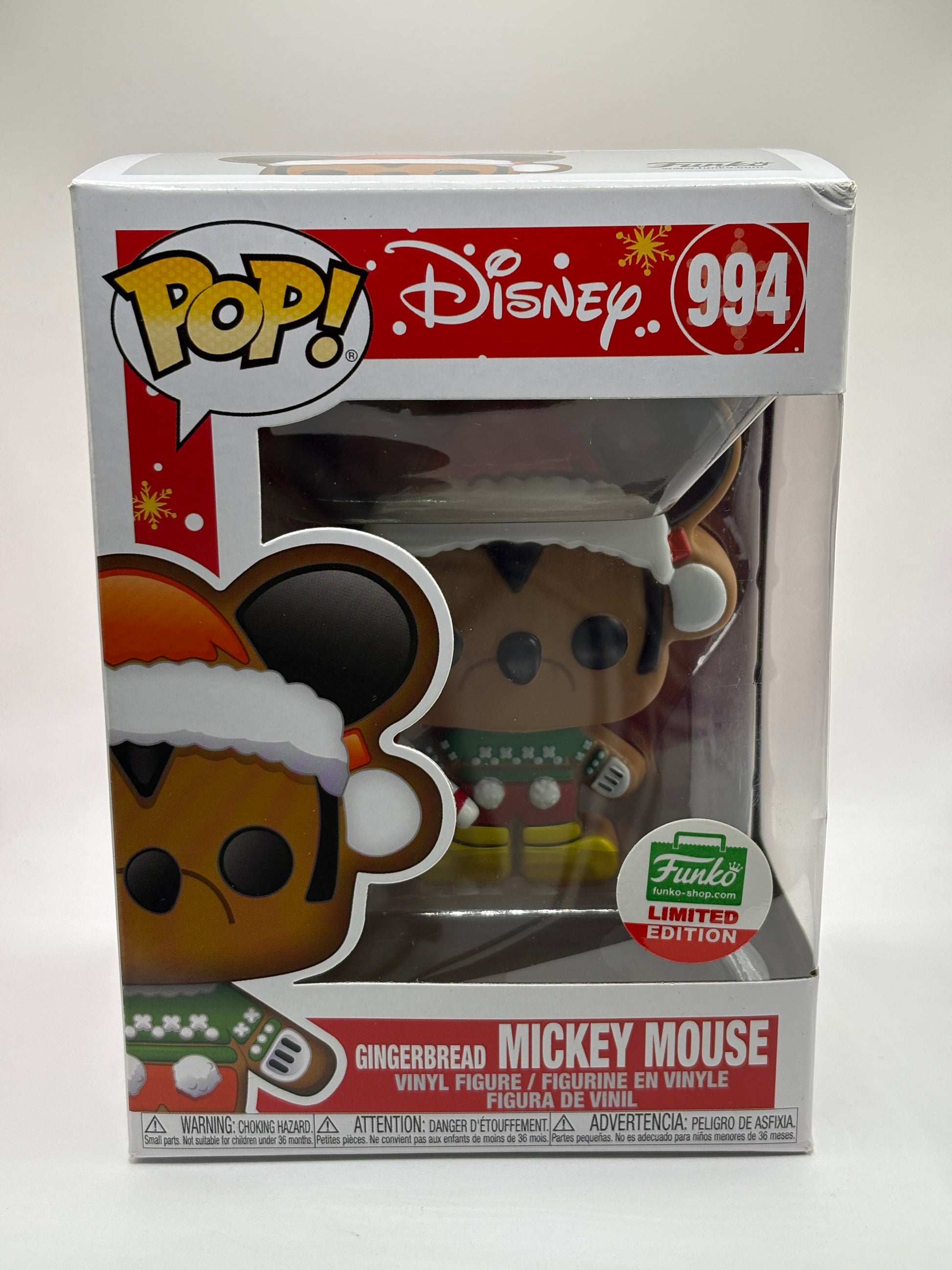 Funko POP! Disney #994 Gingerbread Mickey Mouse Funko shop Limited FRENLY BRICKS - Open 7 Days