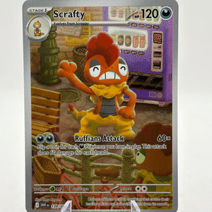 Pokemon TCG SV White Flare - Scrafty 139/086 Illustration Rare NM FRENLY BRICKS - Open 7 Days
