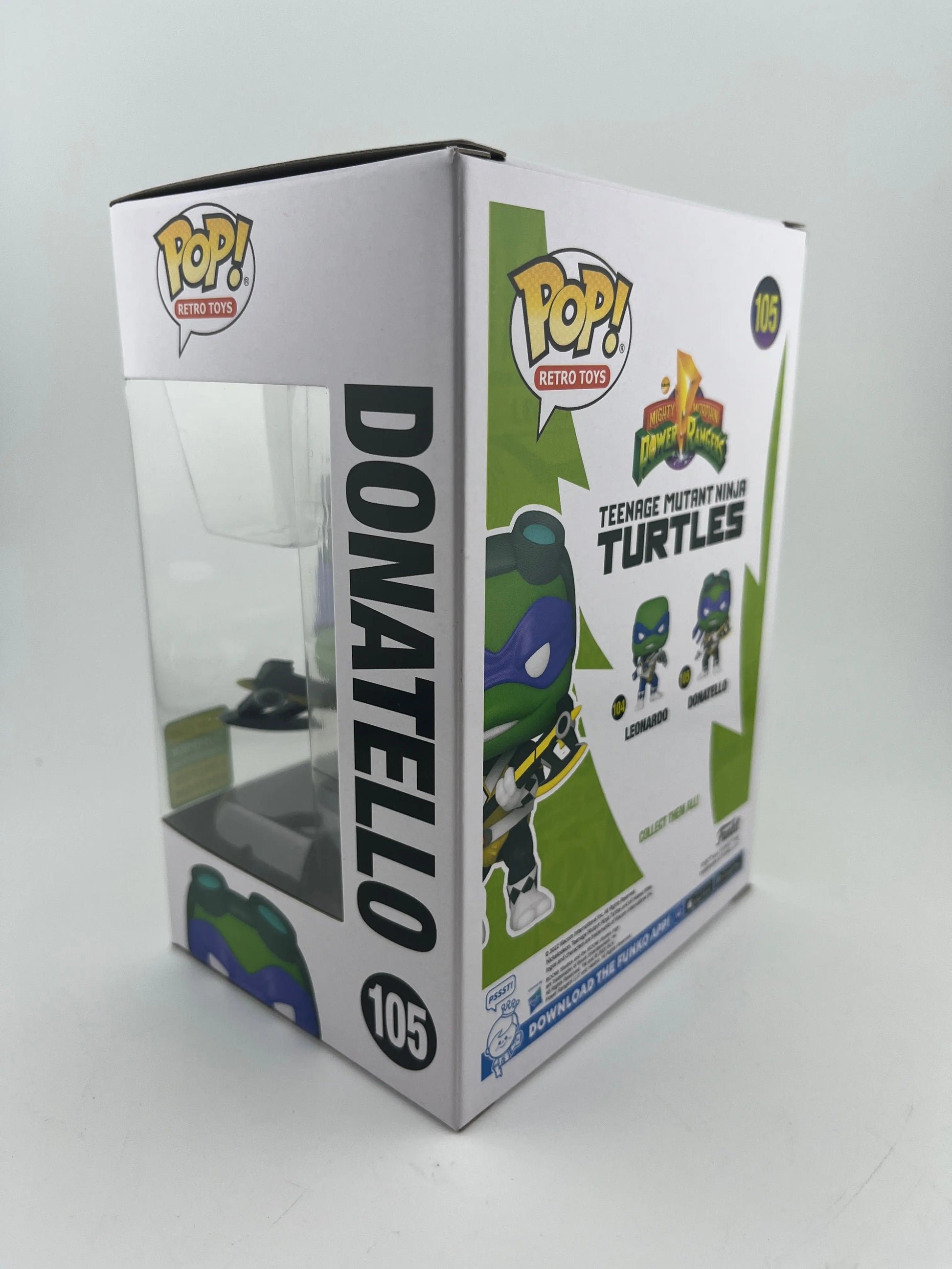Funko Pop! MMPR x TMNT: Donatello as Black Power Ranger #105 - 2022 SDCC FRENLY BRICKS - Open 7 Days