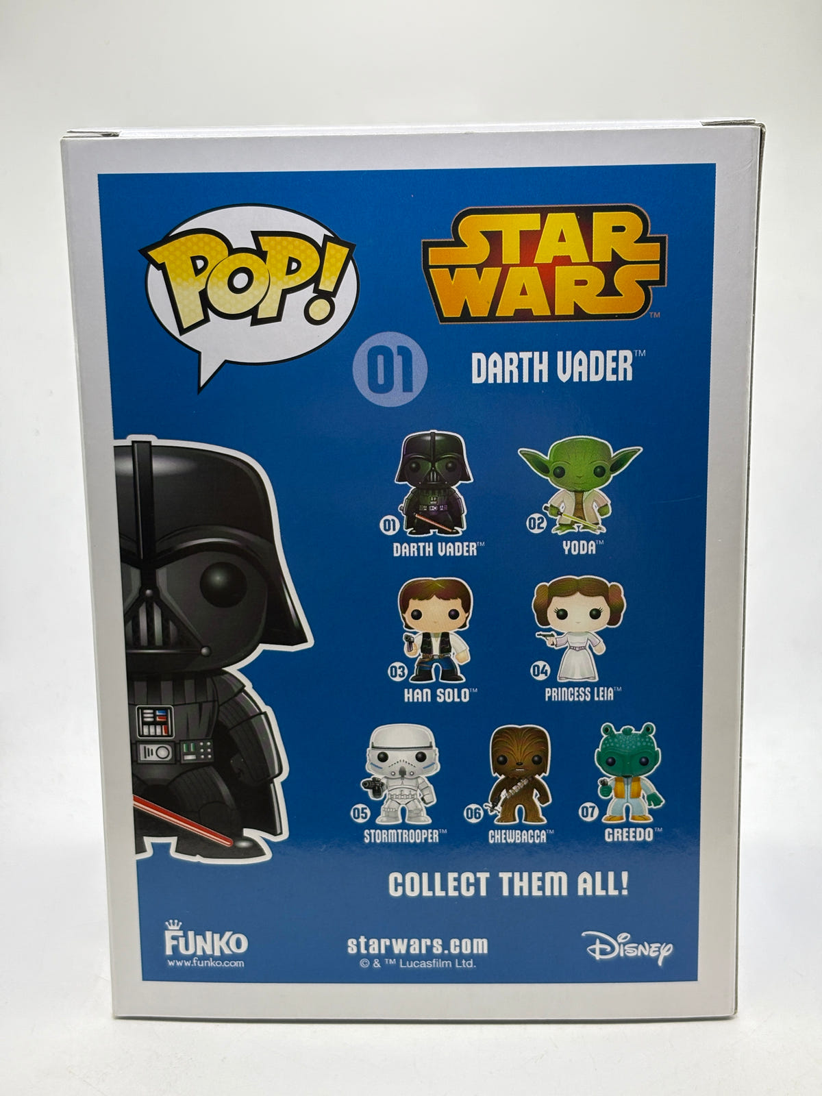Funko POP! Star Wars #01 Darth Vader Chrome Vinyl Bobble-Head, photo 3 image 3
