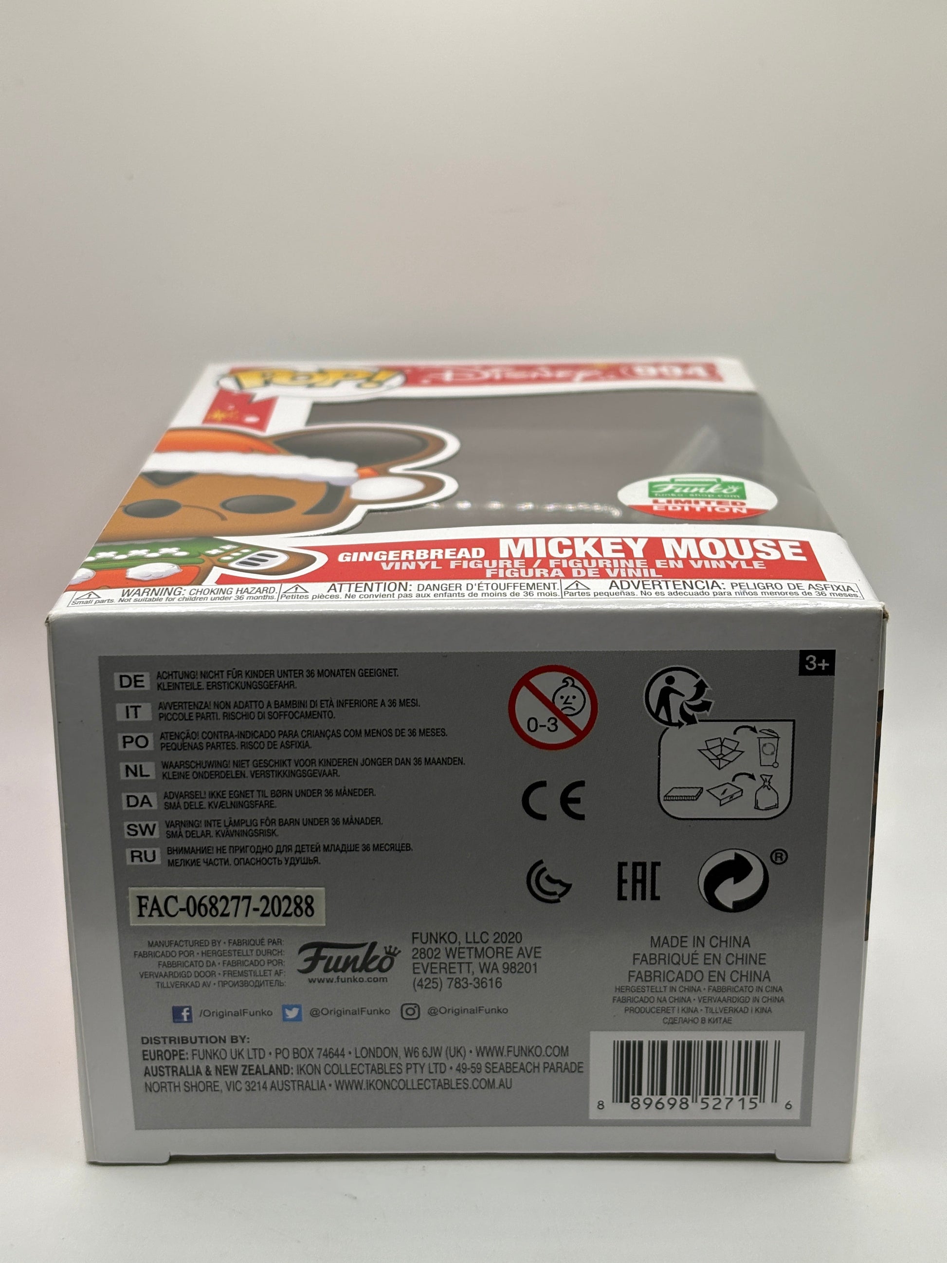 Funko POP! Disney #994 Gingerbread Mickey Mouse Funko shop Limited FRENLY BRICKS - Open 7 Days