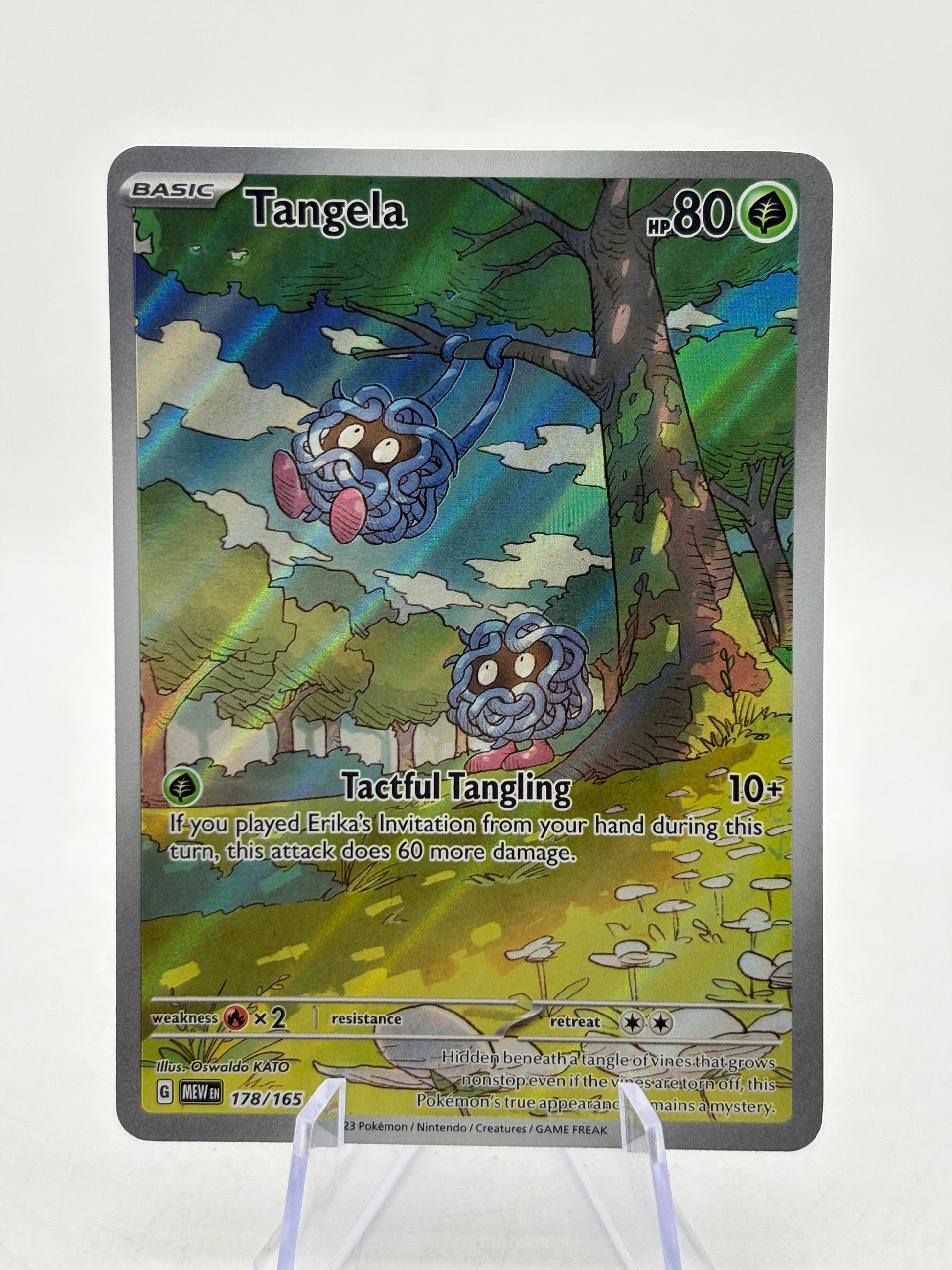 Pokemon TCG SV MEW 151 - Tangela 178/165 Illustration Rare LP *slight warp FRENLY BRICKS - Open 7 Days