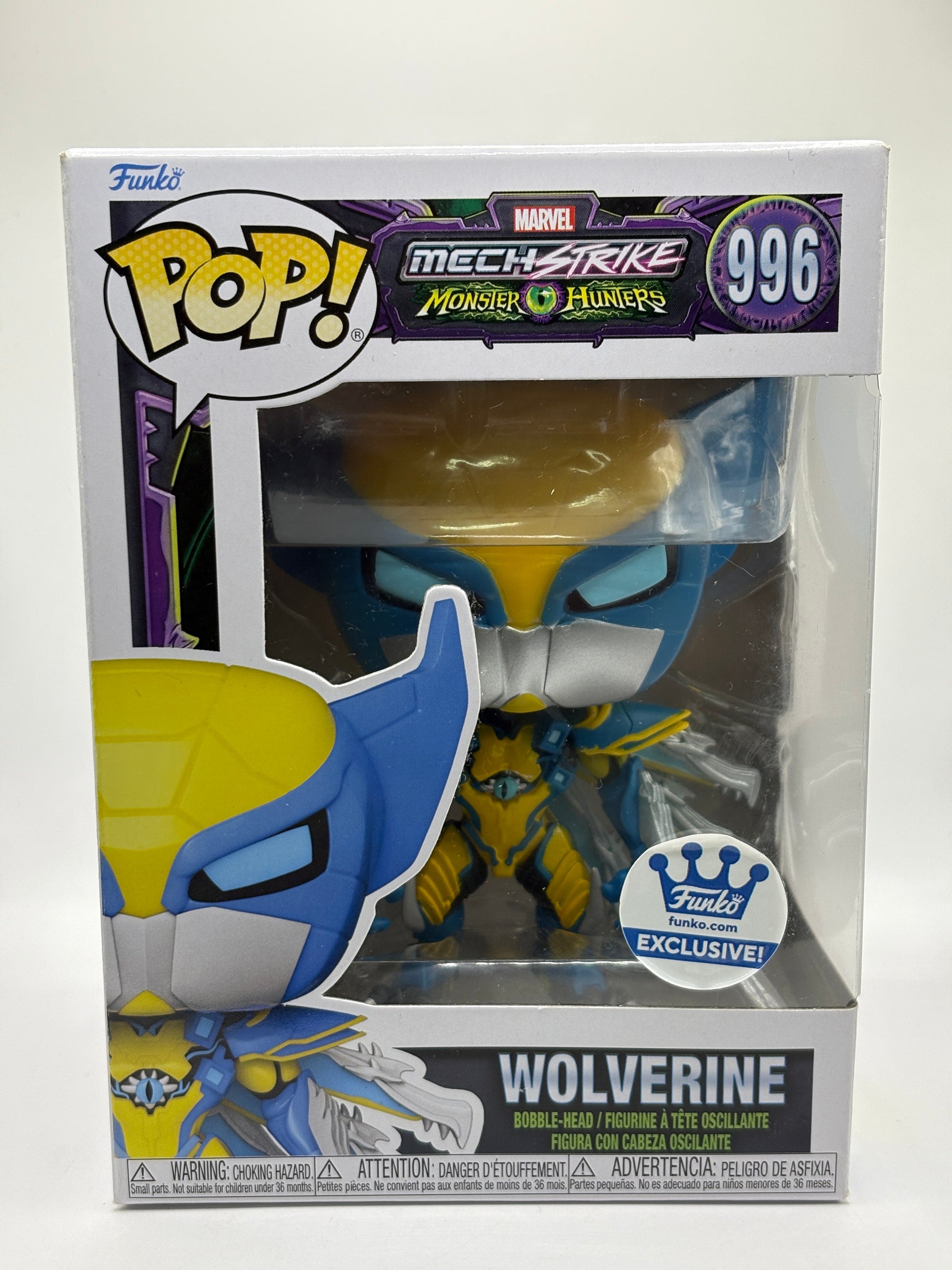Funko POP! Marvel Mech Strike #996 Wolverine funko.com Exclusive FRENLY BRICKS - Open 7 Days