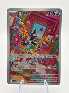 Pokemom TCG SV White Flare - Sigilyph 121/086 Illustration Rare NM