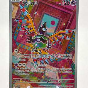 Pokemom TCG SV White Flare - Sigilyph 121/086 Illustration Rare NM FRENLY BRICKS - Open 7 Days