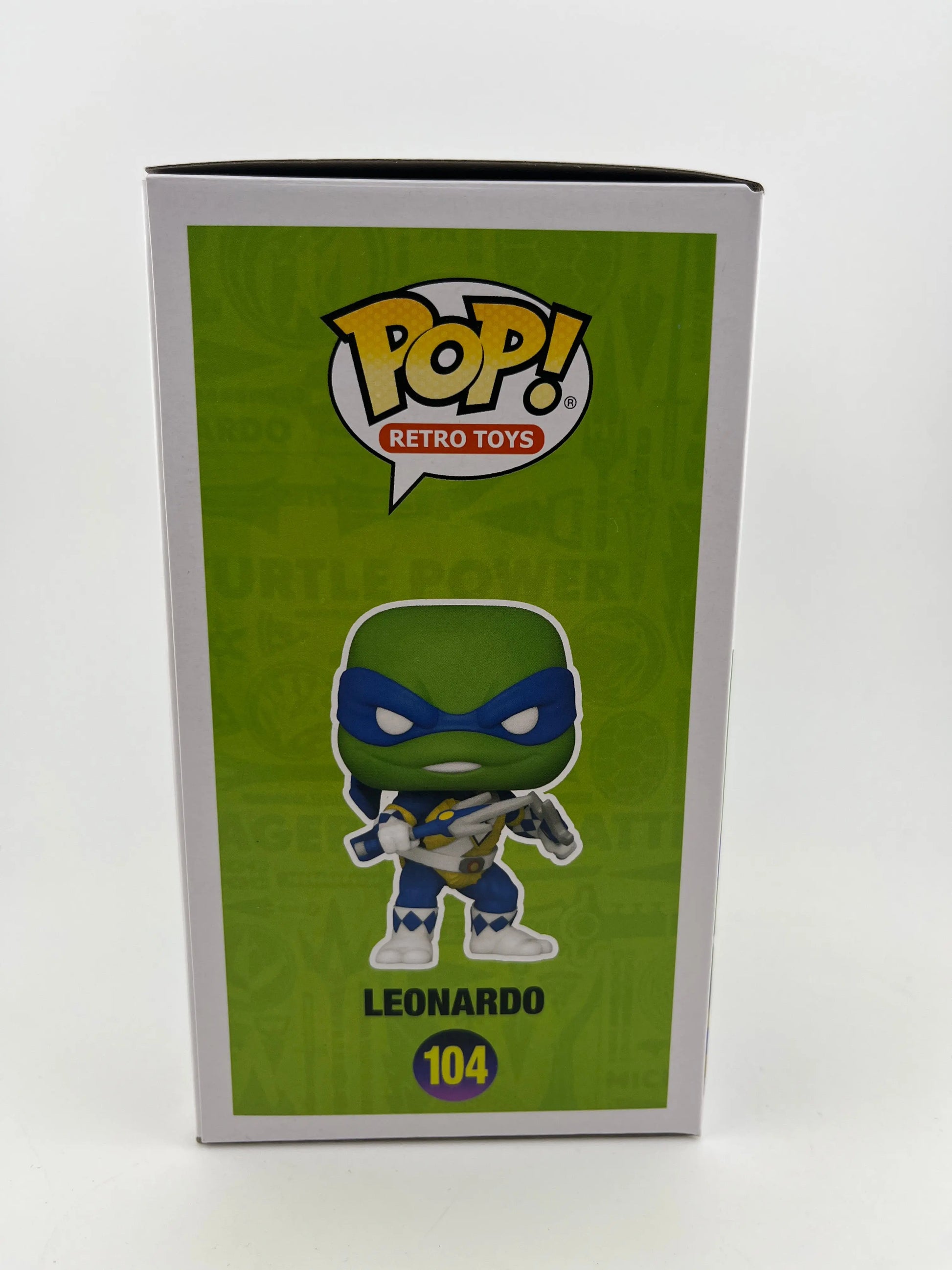 Funko POP! Power Rangers + Teenage Mutant Ninja Turtles Leonardo #104 2022 SDCC FRENLY BRICKS - Open 7 Days