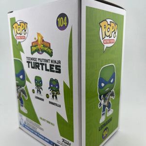 Funko POP! Power Rangers + Teenage Mutant Ninja Turtles Leonardo #104 2022 SDCC FRENLY BRICKS - Open 7 Days