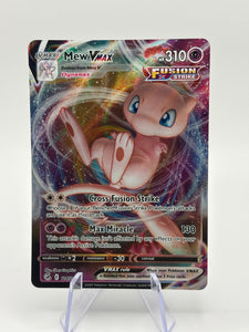 Mew VMAX 114/264 Holo VMAX Rare Fusion Strike Pokemon Near Mint